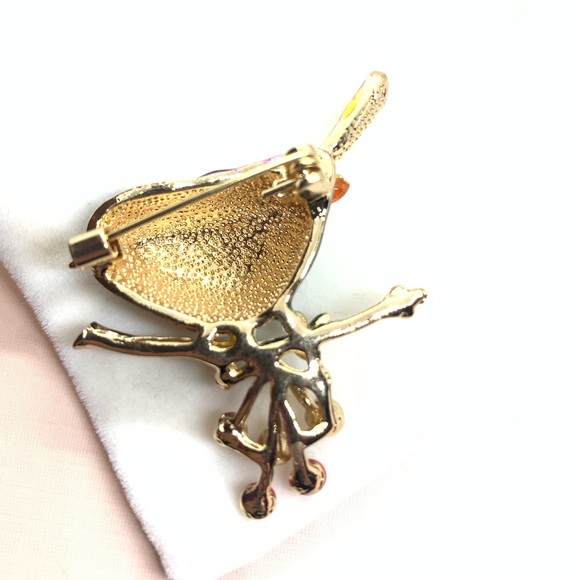 Enamel Bird Brooch - Picture 2 of 3